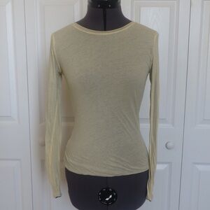 🔴CLEARANCE🔴 Size XS Cream and Brown Reversible Tee